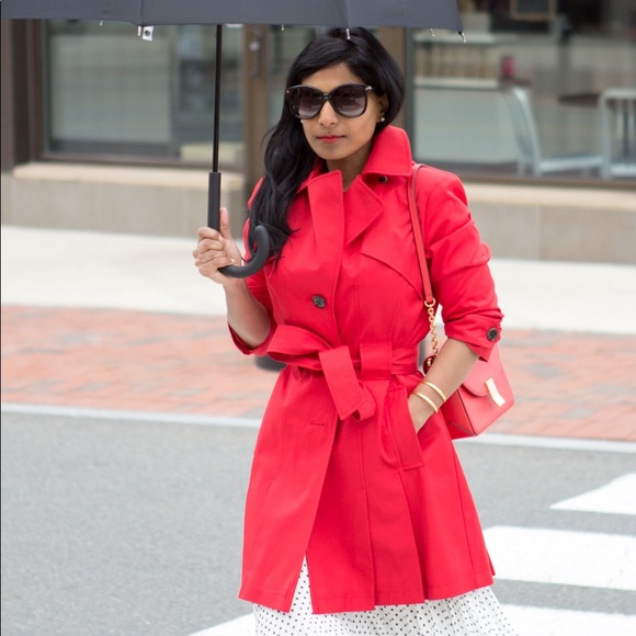 MaxMara Jackets & Blazers - Max Mara Red Trench Coat!